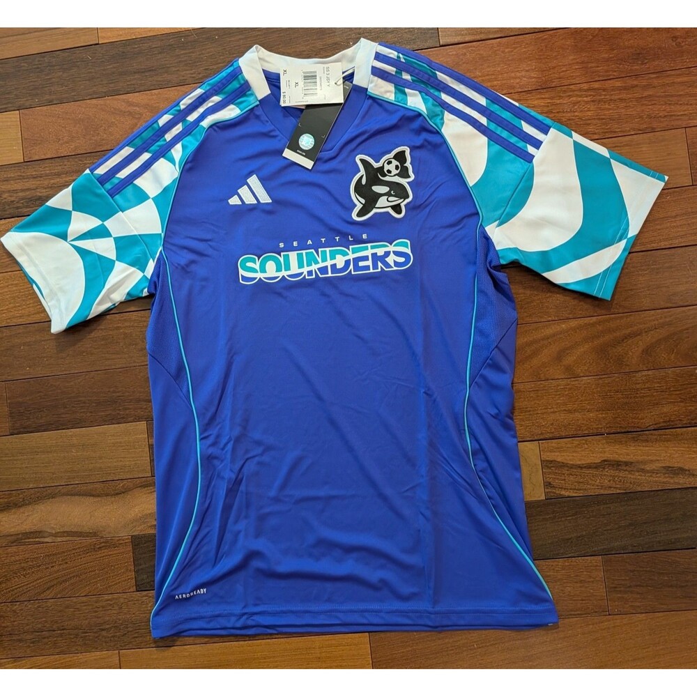 Adidas 2025 Seattle Sounders 3rd Kit Orca Youth Size M JI7325
